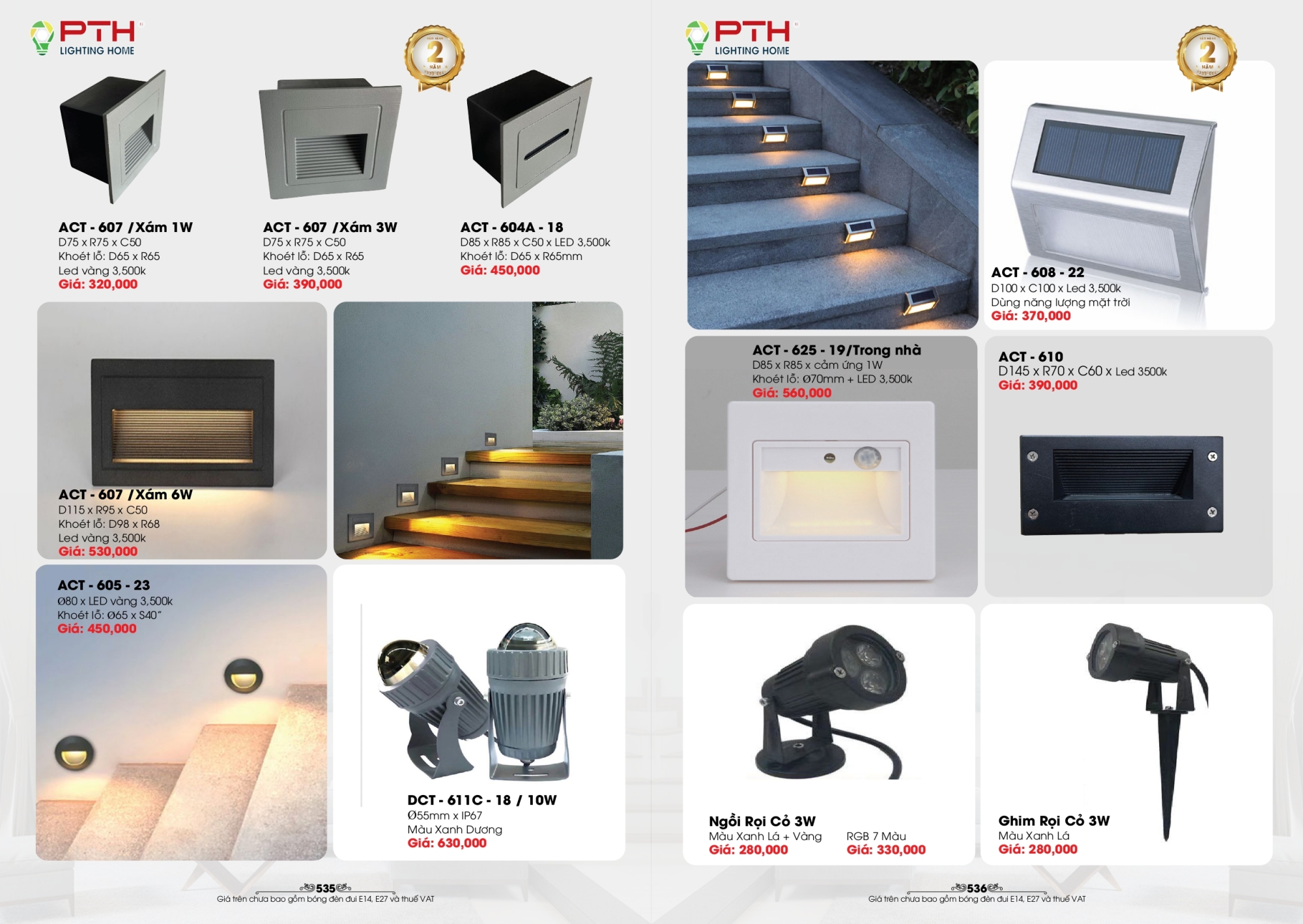 Bảng giá đèn trang trí PTH Lighting Home 2026